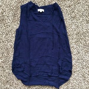 Anthropologie Cloth&Stone Tie neck Sleeveless top